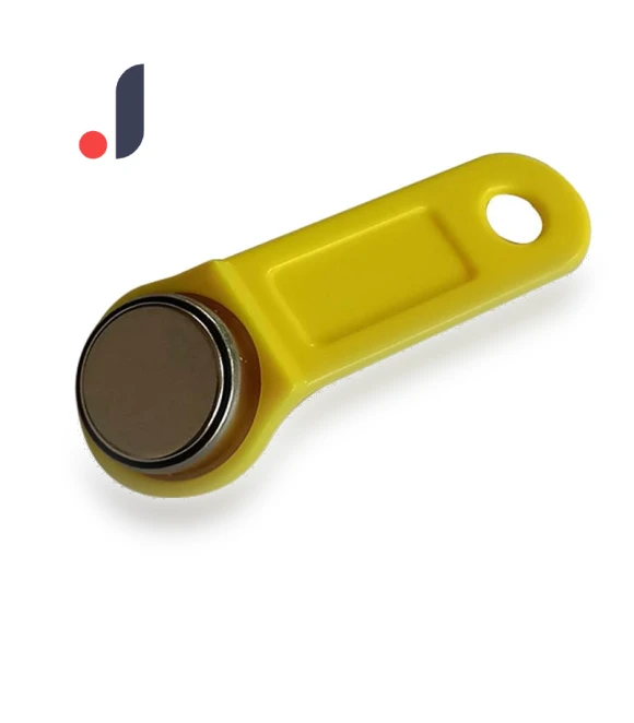 Readable RFID Touch Memory Key — Biometric Security, Sour Green