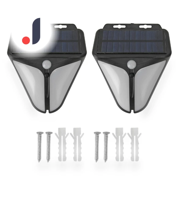 Solar Motion Sensor Alarm Warning Light — Outdoor Security & Flood Lighting, DIYelecs