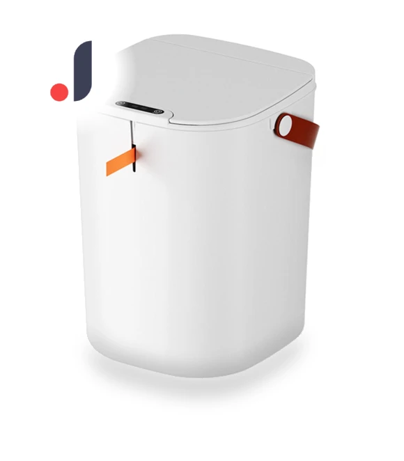 Touch Trash Can with Handle — Waste Baskets, OutsideWorld