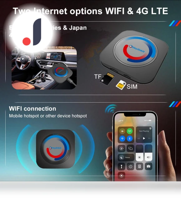 Wireless Android Auto Smart Box — Car Essentials, Rainbow Rain
