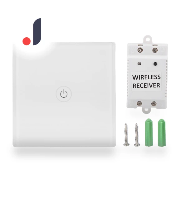 Wireless Remote Touch Light Wall Switch Panel with Receiver — Ceiling Fan Wall Controls, CosyHome