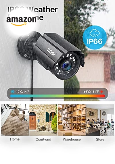 16CH Security Camera System with AI Human Vehicle Detection — Smart Home Security, ZOSI