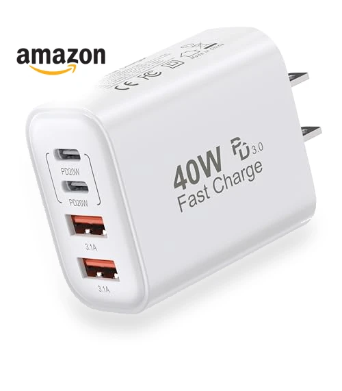 40W 4 Port Wall Plug Fast Charging Block — Chargers, Shenzhen Xihuida Electronics Co., Ltd.