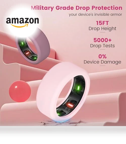 Anti-Scratch Elastic Silicone Protector Case — Smart Rings, BandRain