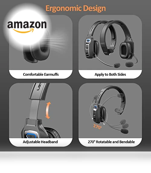 Bluetooth Headset with Microphone — Headsets, LEVN