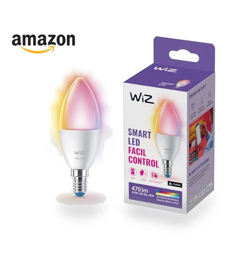 Color LED Smart Candle-Shaped Bulb — LED, WiZ