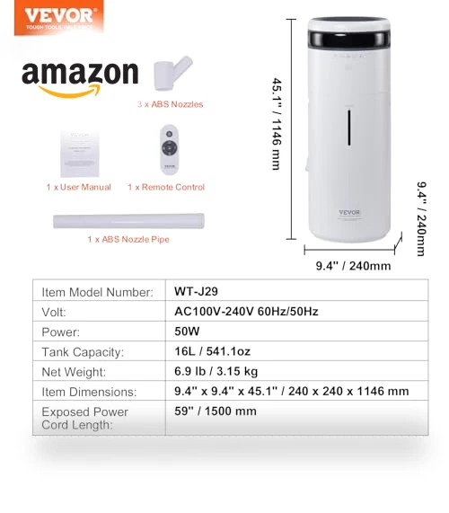 Commercial Humidifier for Whole House — Air Moisturizers, VEVOR