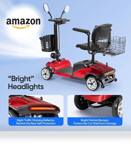 Compact 4 Wheel Mobility Scooter — Electric Self-Balancing Scooters, VERPAL