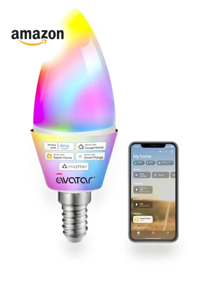 Smart Light Bulb Candelabra — LED, Avatar Controls