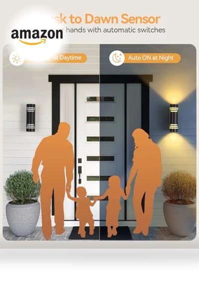 Smart Outdoor Wall Lights — Outdoor Security & Flood Lighting, KIZON