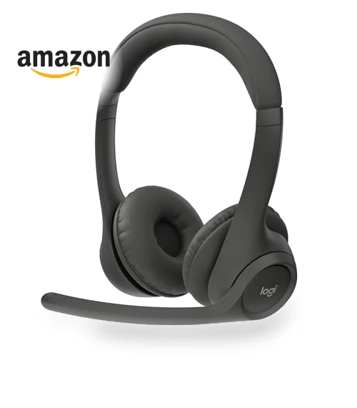 Wireless Bluetooth Headset with Noise-Canceling Microphone — Headsets, Logitech