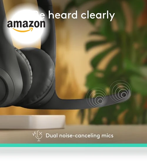 Wireless Bluetooth Headset with Noise-Canceling Microphone — Headsets, Logitech