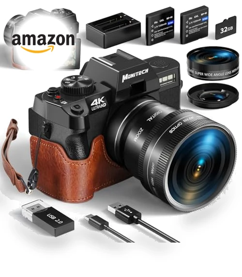 4K 48MP Vlogging Camera — Mirrorless Cameras, Monitech