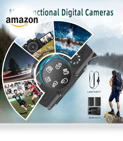 4K 48MP Vlogging Camera — Mirrorless Cameras, Monitech