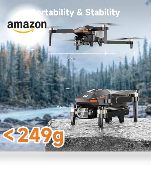 4K FPV Foldable Mini RC Drone — Drones, PLEGBLE