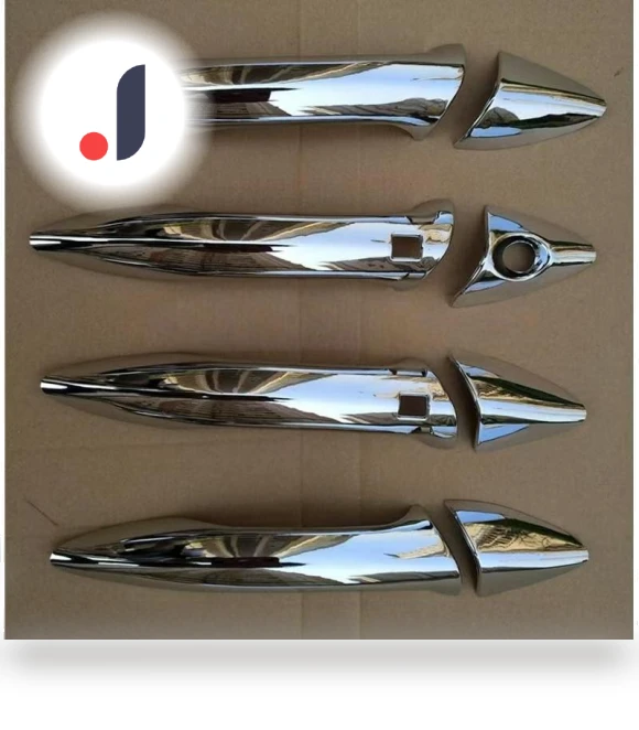 Chrome Side Door Handle Cover Latch — Car Door Entry Guard