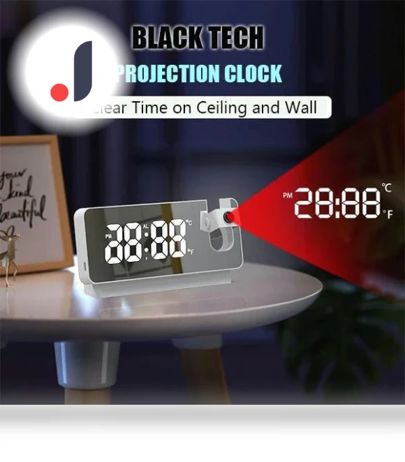 Digital Projection Clock — Alarms & Clocks