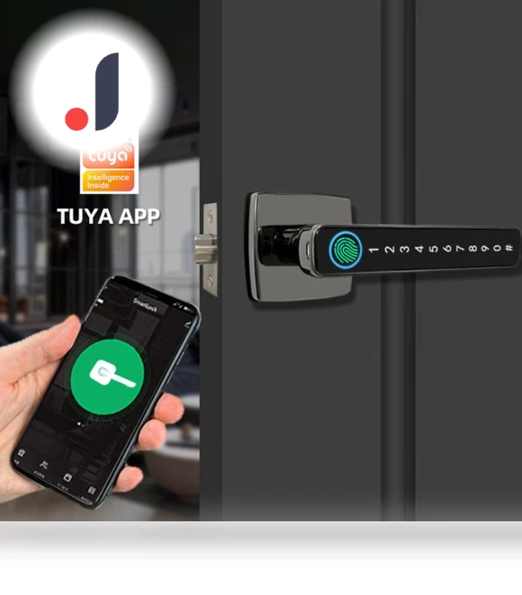 Smart Door Lock with Fingerprint — Locks, TOMTOP JMS