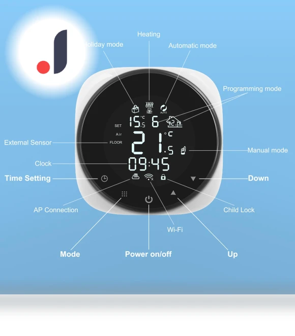 Smart Thermostat — HVAC Controls, Tuya