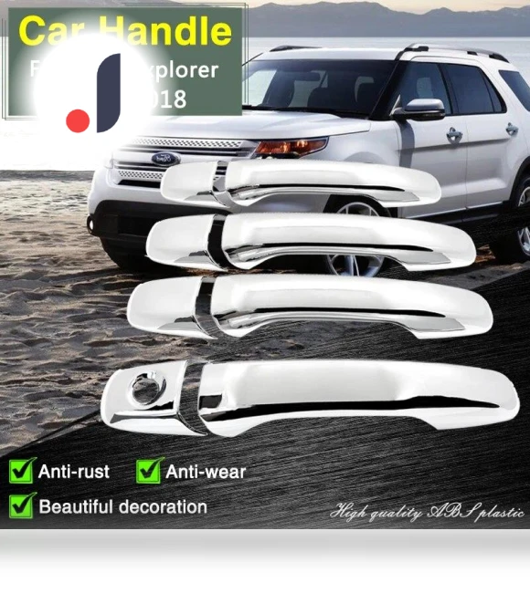 Classic Chrome Smart Car Door Handle Cover — Chrome Trim & Accessories