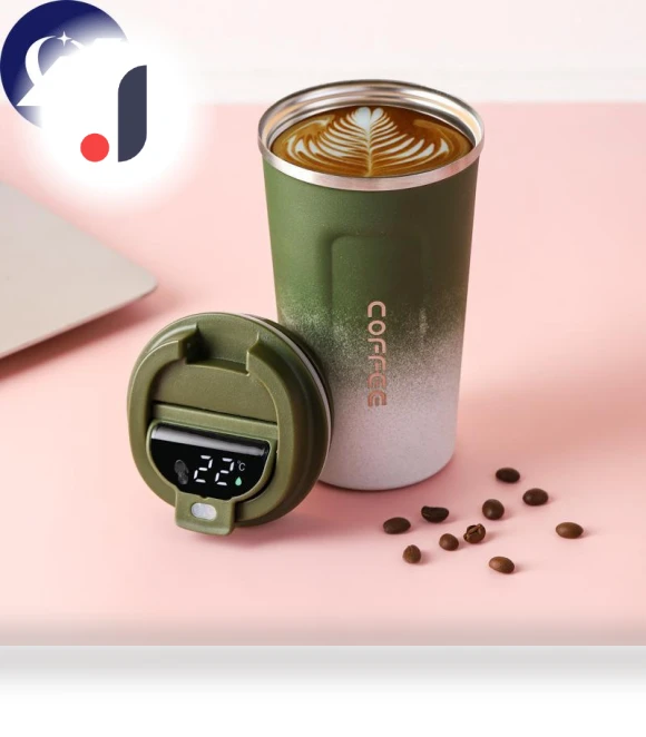 Gradient Color Smart Display Temperature Coffee Mug — Beverage Warmers, TOP HOME-002