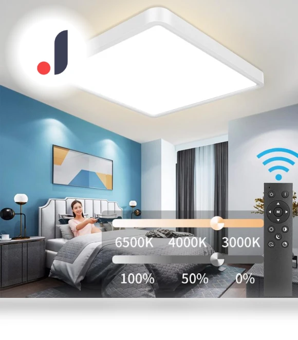 Square Modern Smart Ceiling Light — Overhead Lighting, Cosy Homes