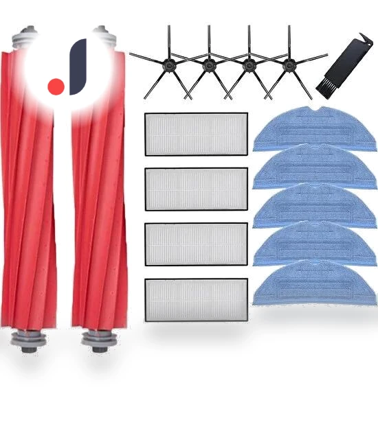 Sweeping Brush for Robotic Vacuum — Vacuum Attachments, Five Colorful
