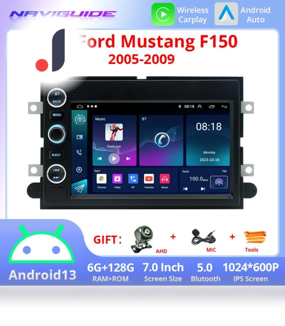 7-inch Android 13 Car Stereo for Ford F150 2005-2009 — Stereo Receivers, NAVIGUIDE Car Life