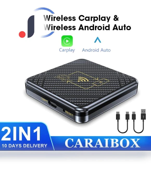 AI Box Carplay Wireless and Bluetooth 5.0 Android Auto Adapter — Stereo Receivers, Auto Accessories Home