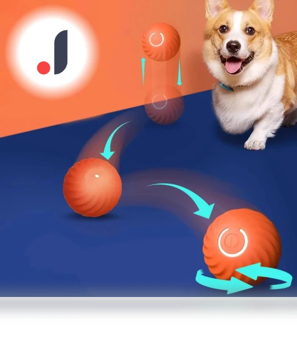 Automatic Moving Jumping Ball for Pets — Interactive Animal Companions, Yiran Furniture