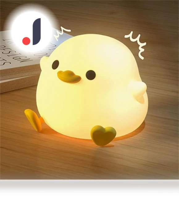 Cute LED Silicone Duck Night Light — Night Lights, Yiran Furniture