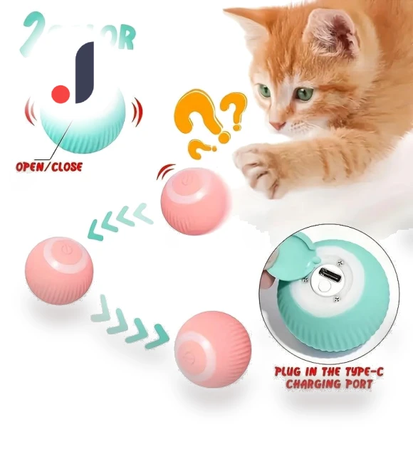Electric Rolling Ball for Cats — Cat Playthings, Refreshing Home