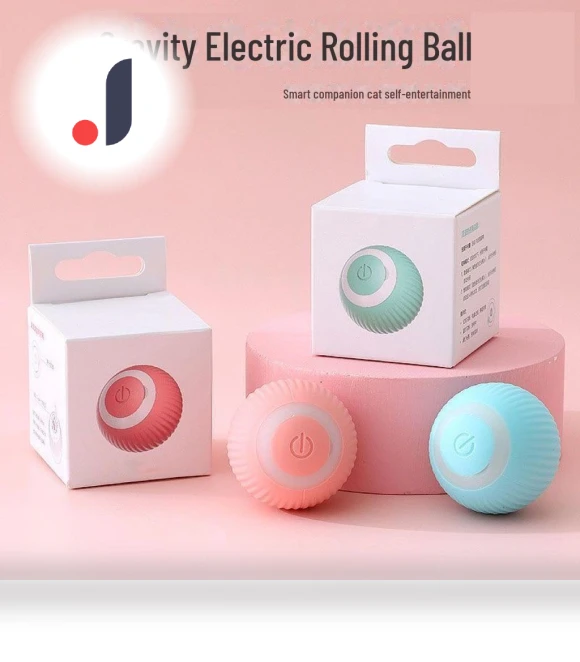 Intelligent Glowing Gravity Rolling Toy — Cat Playthings, AI Market