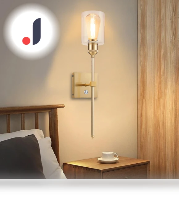 Luxury Gold Wall Light with Touch Control — Wall Lighting, TOMTOP JMS