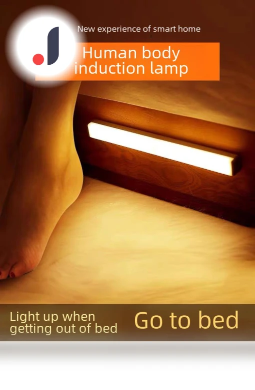 Magnetic LED Strip Night Light with Motion Sensor — LED Strips, AI Market