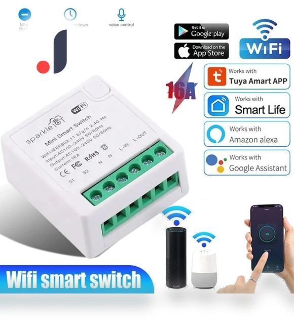 Mini Wi-Fi Smart Switch Module — Smart Home Modules, Tuya