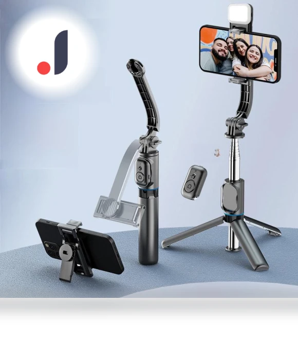 Selfie Stick with Detachable Clip and Desktop Holder — Selfie Sticks, CYKE
