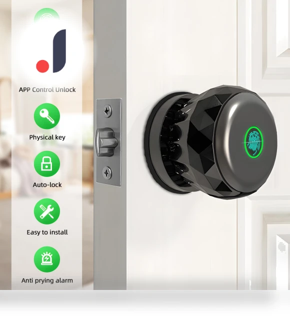 Smart Door Handle 3 in 1 — Locks, Neoglint