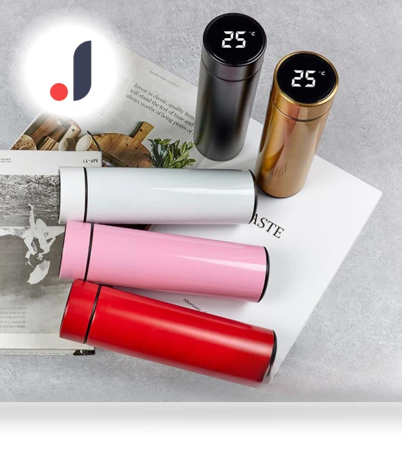 Smart Vacuum Stainless Steel Flask with LED Touch Temperature Display — Flasks, Factory Discount Outlet