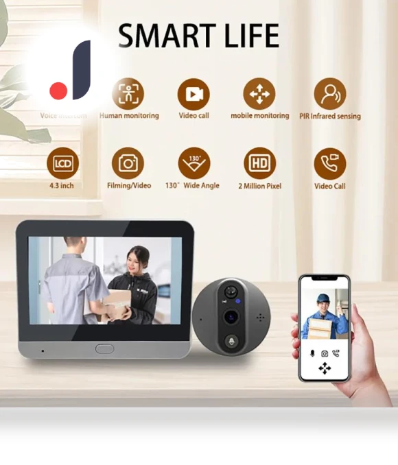 Smart WiFi Video Doorbell with Night Vision — Smart Home Security, Qichuanxin