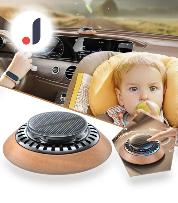 Solar Turbine Smart Silent Auto Aromatherapy Center Console Air Freshener — Car Air Fresheners, Auto Accessories Home
