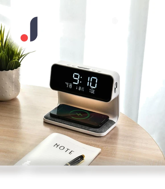 Touch Dimming Night Light with Alarm Clock — Clocks, Factory Discount Outlet