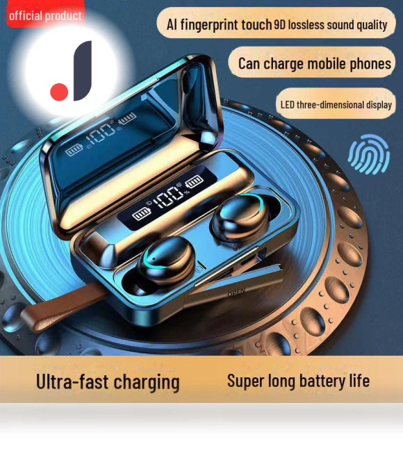 Wireless Bluetooth 5.3 Dual Earbuds with Battery and Digital Display — Phone Accessories, AI Supermarket