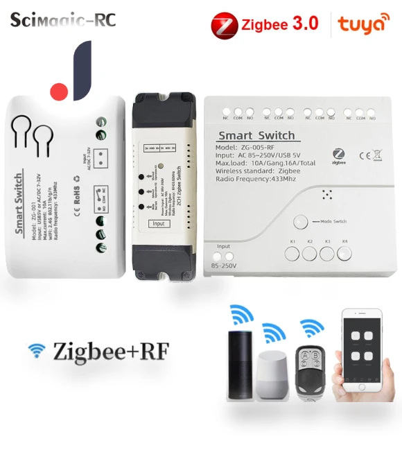 4-channel Zigbee Smart Life Switch Module — Smart Home Hubs & Controllers, Super Dream Home