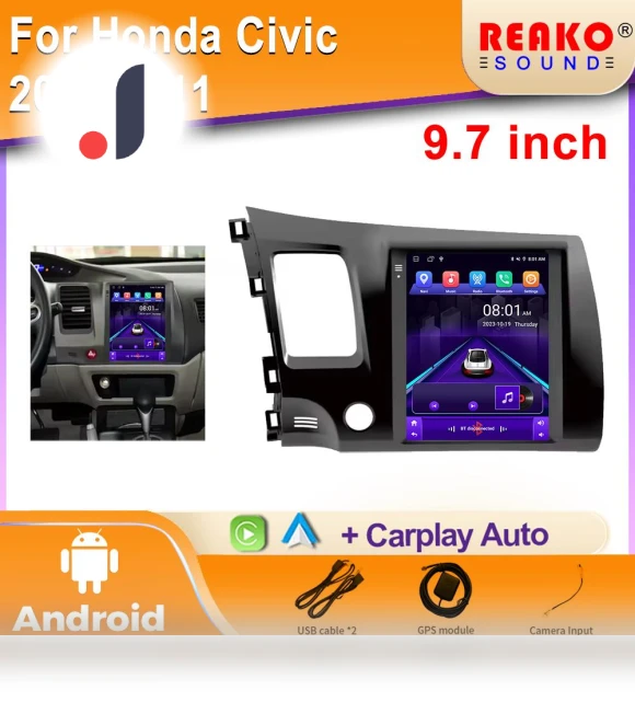 9.7-inch Android Carplay Multimedia Player — Stereo Receivers, Reakosound