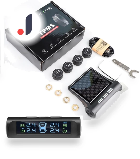 Digital Solar Car TPMS with 4 Sensors — TPMS Sensor Replacements, Auto Launcher