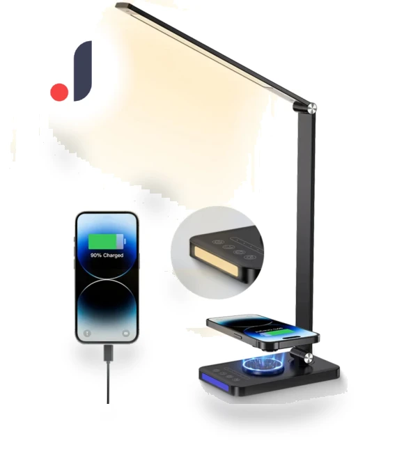 LED Foldable Desk Lamp with USB Charging — Study & Desk Lighting, Super Star Mall