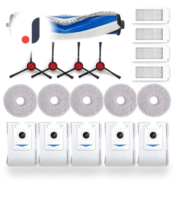Main Side Brush, HEPA Filters, Mop Cloth, Dust Bags Spare Parts — Parts & Accessories, Lntelligent Living Hall