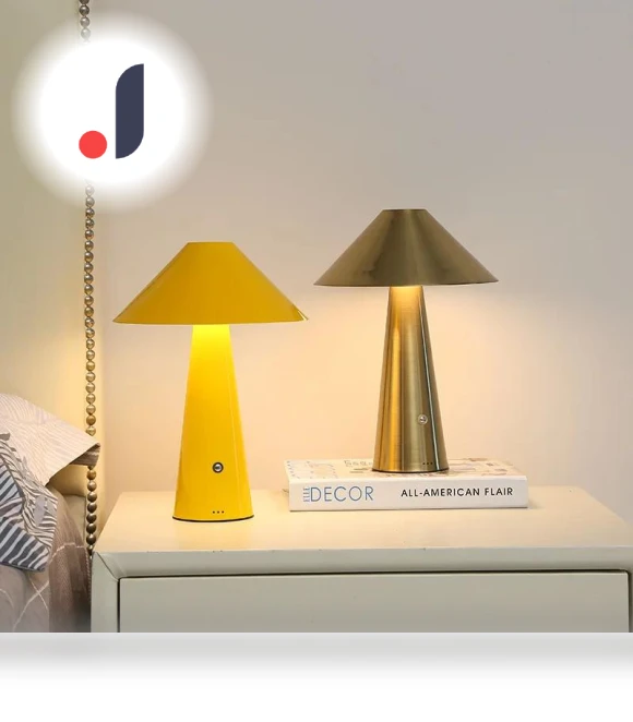 Nordic Mushroom Portable Wireless Table Lamp — Lighting, Elegant Living House