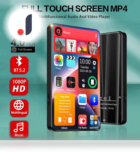 Portable Full Touch Screen Bluetooth 5.2 Walkman — Portable Media Players, PRISMA